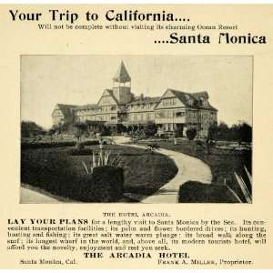   Santa Monica CA. Frank A. Miller   Original Print Ad