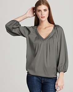 DIANE von FURSTENBERG Blouse   Cahil Stretch Silk Peasant