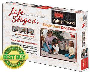 MIDWEST LIFE STAGES SINGLE DOOR DOG CRATE 36 1636 NEW  