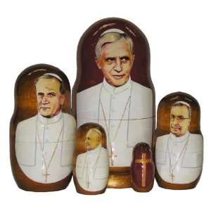  Pope Benedict XVI Nested Dolls, Orthodox Authentic Product 
