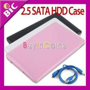 USB 3.0 HDD Hard Drive External Enclosure Ultra Slim 2.5 Inch SATA HDD 