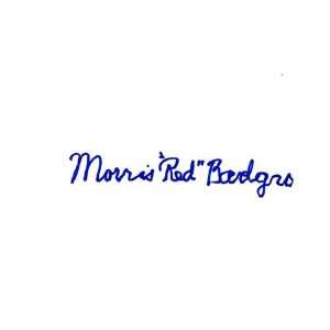  Morris Red Badgro Autographed 3x5