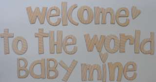 Fancy Pants ♥WELCOME BABY MiNE♥ Phrase and Embellishment Set 