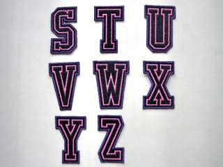 One) Tackle Twill Letter/Number   Iron On Patch/Applique embroidered 