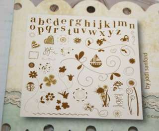 Fancy Pants DOODLES & THINGS 62pc Clear Stamp Set with Alphabet paper 