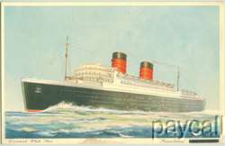 Cunard White Star Postcard RMS Mauretania sd Turner  