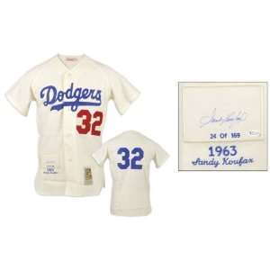 Sandy Koufax Los Angeles Dodgers Autographed 1963 Patch CC Jersey