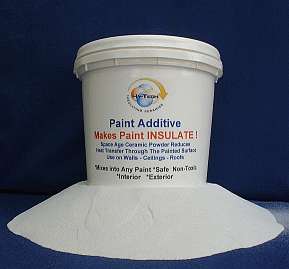   simply mix into any paint to make that paint an insulating coating
