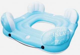 New Large 4 Person Inflatable Pool Float Club Island Lake Raft Four 