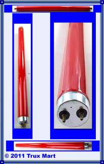 light bulb fluorescent red colored sleeper light 18 for Peterbilt 