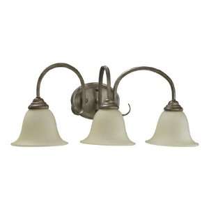  By Quorum Spencer Collection Mystic Silver Finish 3 Lights 