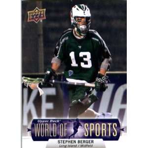 com 2011 Upper Deck World of Sports Lacrosse Card #205 Stephen Berger 