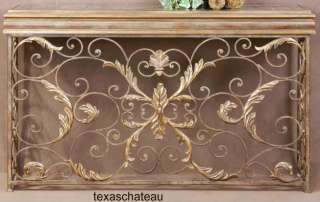 Tuscan French Country Style Decor Furniture SCROLLS Sofa Entry Hall 