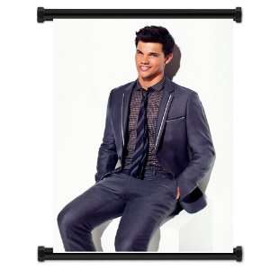 Taylor Lautner Sexy Fabric Wall Scroll Poster (16x21) Inches