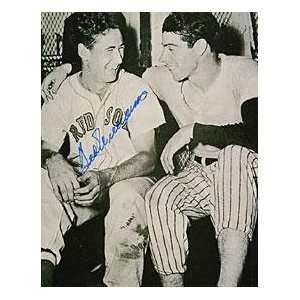 Ted Williams Autographed Black & White Boston Red Sox / New York 