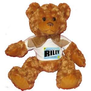   MOTHER COMES RILEY Plush Teddy Bear with WHITE T Shirt Toys & Games