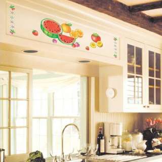 Fruit Salad Kitchen Adhesive Removable Wall Home Decor Accents 