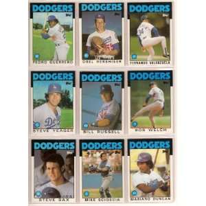 Dodgers 1986 Topps Baseball Team Set (Tom Lasorda) (Steve Yeager) (Tom 