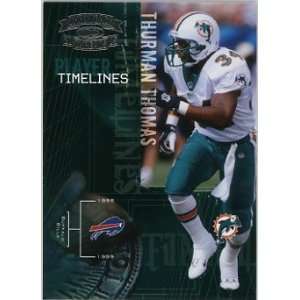 Thurman Thomas Miami Dolphins 2005 Throwback Threads Player Timelines 