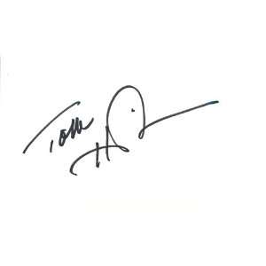 Tom Heinsohn NBA Hall Of Famer Authentic Autographed 3x5 Card