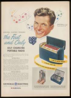 1946 Frank Sinatra photo General Electric radio ad  
