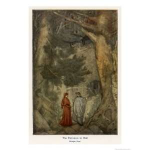  Virgil and Dante at the Entrance to Inferno Abandon Hope 