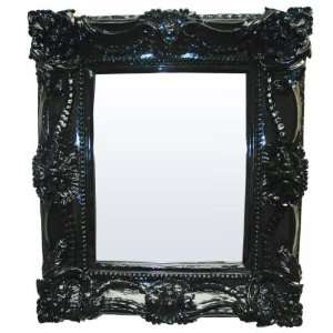  The Black Knight Retro Mirror (Glossy Black) (31H x 27W 