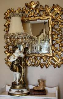 Antique Moreau Figural Girl Lamp Beautiful Italy Paris France European 