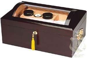 The Round El Rey 150 Cigar Humidor with Glass Dome Top  
