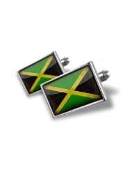 Cufflinks Jamaica Flag   Hand Made Cuff Links