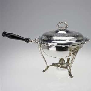  Chafing Dish Chased Lid, Scroll & Flower Design