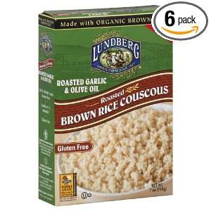 Lundberg Roated Garlic Olive Oil Couscous, 7 ounces (Pack of6)