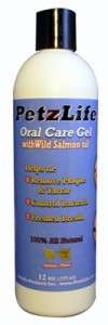 PETZLIFE Oral Care Salmon Gel Dog Teeth Cleaning 12oz  