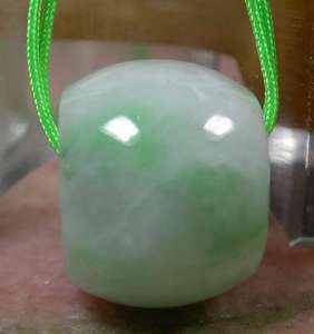 Green 100% Natural A Jade jadeite pendant Circle Donut 334534  