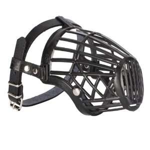   Basket Cage Adjustable Pet Dog Muzzle Black Size 5