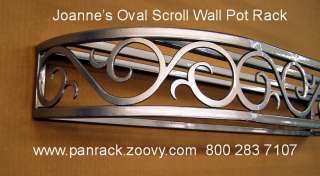 Wall Scroll Oval Cookware Pot Pan Rack 9x36 silvadillo  