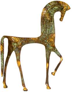 VINTAGE BRONZE HORSE, EAMES WEINBERG MODERNIST 50s ERA  