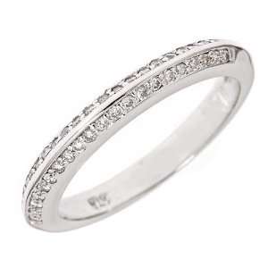   Band Ring in Pave Setting 6.5 (1/3cttw, VS Clarity, F Color) Jewelry