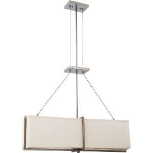 Nuvo Lighting 60/4485 Four Light Logan Pendant with Khaki Fabric Shade 