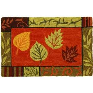  Fall Leaf Mosaic Rug 22 x 34 Inches