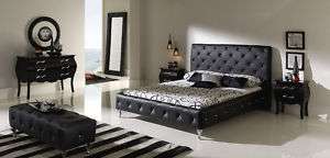NELLY Modern Bedroom Set Black (also avail. in White)  
