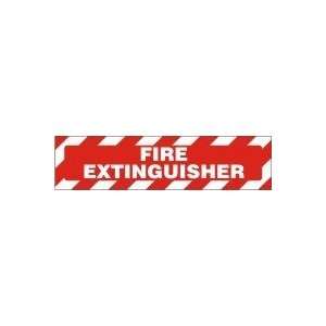  Skid Gard Floor Signs, 6 x 24, FIRE EXTINGUISHER