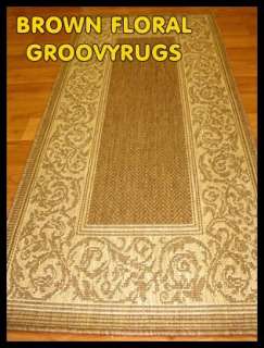 INDOOR/OUTDOOR FLOOR RUG   SISAL LOOK WASHABLE 67X135  