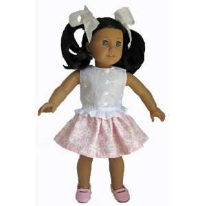   Top with Pink Ballet Flats Fits 18 American Girl Doll Toys & Games