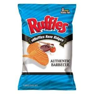  Ruffles Authentic Barbecue Flavored Potato Chips, 9oz Bags 