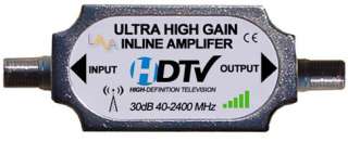 INLINE AMPLIFIER TV CABLE SATELLITE SIGNAL BOOSTER HDTV  