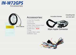 US 8GB Innovatek W72 GPS 7 CAR WiFI BLUETOOTH USB SD  FM Stereo 