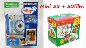 Fuji Polaroid Instant Camera Instax Cheki Mini 55 + 50  