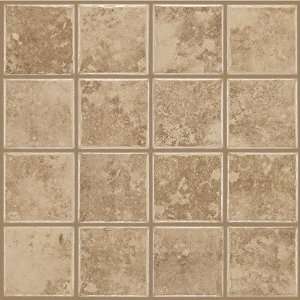  Colonnade 3 x 3 Ceramic Floor Tile in Coffee