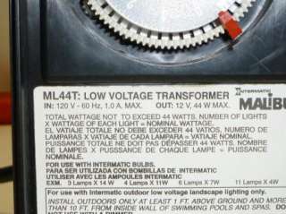 Intermatic Malibu Mod ML44 44W Light Transformer Timer  